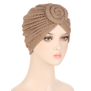 Snail Crumpled Turban Hat Multicolor Fashion