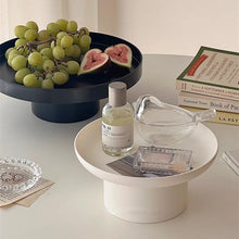 Laden Sie das Bild in den Galerie-Viewer, Round High Foot Fruit Plate Jewelry Storage Display Tray