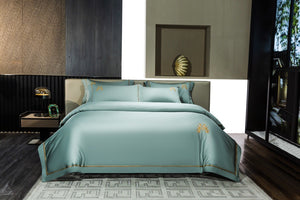 Elegent Cotton Embroidery Match Bed Sets