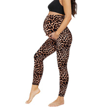 Charger l&#39;image dans la galerie, Pregnant Women&#39;s Cropped High Waist Fashion Casual Leggings