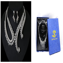 Charger l&#39;image dans la galerie, INS Wind Zircon Necklace Earring Set for Occasions