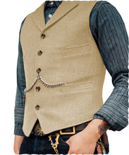 Cargar imagen en el visor de la galería, Men&#39;s Vest Wedding Groom Best Man Vest