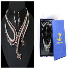 Charger l&#39;image dans la galerie, INS Wind Zircon Necklace Earring Set for Occasions