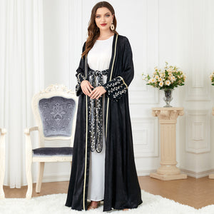 Women's Suit Two-piece Middle Eastern Long-sleeved Dress For Women Abbaya