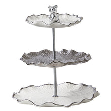 Charger l&#39;image dans la galerie, Ceramic Skewer Count Heart Plate Cake Stand Afternoon Tea Three-layer Fruit Plate tableware