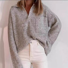 Load image into Gallery viewer, Leisure Loose Solid Color Sweater