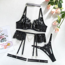 Load image into Gallery viewer, Lace Diamond Underwear Five-piece Set