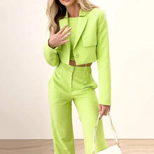 Charger l&#39;image dans la galerie, Fashion Casual Loose Solid Color Trousers Two-piece Set