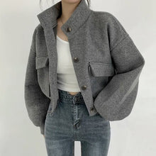 Charger l'image dans la galerie, Short Idle Style Loose Casual Woolen Woolen Coat