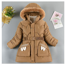 Charger l'image dans la galerie, Mid-length Fleece Waisted Large Fur Collar Cotton Coat