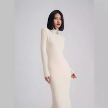 Load image into Gallery viewer, Autumn And Winter Fishtail Skirt Wool Knitted Slim Fit Slimming Waist Sheath  Party dress