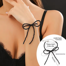 Cargar imagen en el visor de la galería, Niche Beaded Knotted Bow Earring Bracelet Necklace