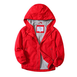 Coat Jacket Autumn New Medium And Big Kids Hood