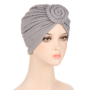 Snail Crumpled Turban Hat Multicolor Fashion