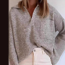 Load image into Gallery viewer, Leisure Loose Solid Color Sweater