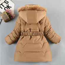 Charger l'image dans la galerie, Mid-length Fleece Waisted Large Fur Collar Cotton Coat
