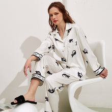 Charger l&#39;image dans la galerie, Women&#39;s Fashion Thread Ice Silk Pajamas  Suit