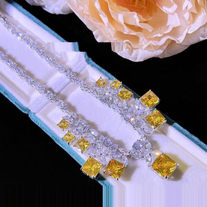 Luxury Diamond Evening Necklace Fine Jewelry Designer Model