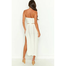 Load image into Gallery viewer, Knitted Women&#39;s Chest-wrapped Sleeveless Small Tube Top Hot Girl Hip-wrapped Skirt Suit