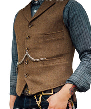 Cargar imagen en el visor de la galería, Men&#39;s Vest Wedding Groom Best Man Vest