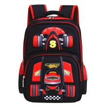 Cargar imagen en el visor de la galería, Three Dimensional Car Boys Primary School Trolley  Back to School kids bag