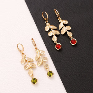 Fashion Simple Leaf-shaped Earring Female Creative