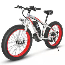 Cargar imagen en el visor de la galería, Electric Bicycle Lithium Tram Snow Electric Mountain Bike 21 Speed E-bike