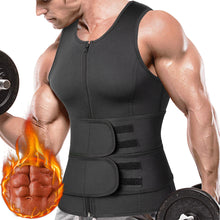 Load image into Gallery viewer, Men Sweat Vest Sauna Suit Waist Trainer Sport Vest For Weight Loss