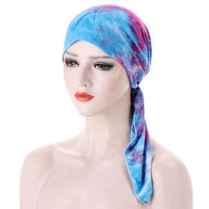 Curved Tail Turban Hat Flower