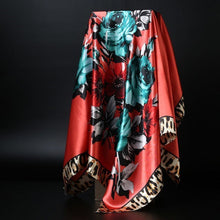 Charger l&#39;image dans la galerie, Large Square Scarf Simulation Silk Scarf Shawl All-match Scarf Scarf