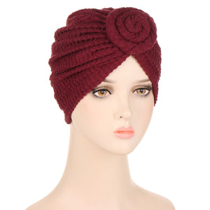 Snail Crumpled Turban Hat Multicolor Fashion