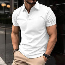 Load image into Gallery viewer, Samo Zaen Polo Shirt Men Solid Color Button Lapel Button Top