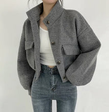 Charger l'image dans la galerie, Short Idle Style Loose Casual Woolen Woolen Coat