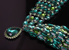 Charger l&#39;image dans la galerie, Crystal African Necklace Earring Set for Occasions