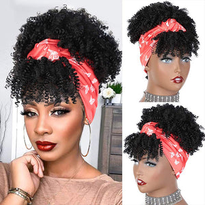 African Hair Bag Hair Band Turban Chemical Fiber Wig Headgear