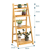 Charger l&#39;image dans la galerie, Balcony Flower Stand Solid Wood Multi-layer Indoor Floor Jardiniere