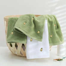 Cargar imagen en el visor de la galería, Full Embroidery Avocado Cotton Towel