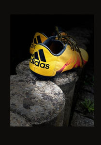 Second Hand  Football Sneaker adidas yellow and red lines