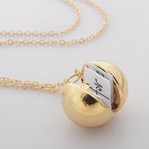 New phase secret information ball small box necklace - FUCHEETAH