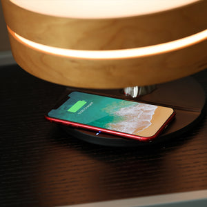 Round Intelligent Music  Bed Lamp WiFi Circle Tree Of Led Light Wireless Charging For Living Room