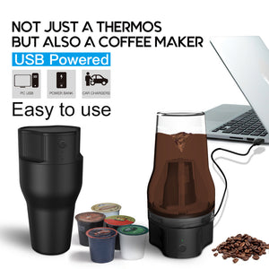 Circulating extraction coffee machine USB tdoor coffee pot - FUCHEETAH