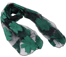 Charger l&#39;image dans la galerie, New Spring Summer Scarf Leaf Cut Flowers Scarves  Cover Up For Women Shawls - FUCHEETAH