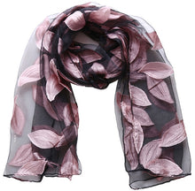 Charger l&#39;image dans la galerie, New Spring Summer Scarf Leaf Cut Flowers Scarves  Cover Up For Women Shawls - FUCHEETAH