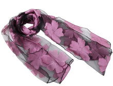 Charger l&#39;image dans la galerie, New Spring Summer Scarf Leaf Cut Flowers Scarves  Cover Up For Women Shawls - FUCHEETAH