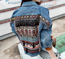 Load image into Gallery viewer, Female Jacket Vintage Embroidery tassel loose long sleeve - FUCHEETAH