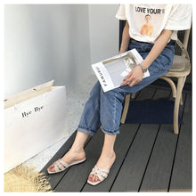 Cargar imagen en el visor de la galería, Women Brand Slippers Summer Slides Open Toe Flat Casual Shoes Leisure Sandal - FUCHEETAH