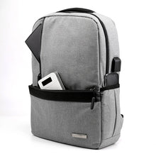 Cargar imagen en el visor de la galería, Litthing Slim Laptop Backpack Men Work Unisex Black Ultralight - FUCHEETAH