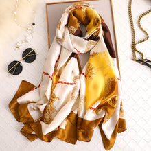 Cargar imagen en el visor de la galería, Luxury brand hijab summer women scarves soft long print silk scarves lady shawl - FUCHEETAH