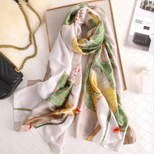 Cargar imagen en el visor de la galería, Luxury brand hijab summer women scarves soft long print silk scarves lady shawl - FUCHEETAH