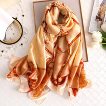 Cargar imagen en el visor de la galería, Luxury brand hijab summer women scarves soft long print silk scarves lady shawl - FUCHEETAH